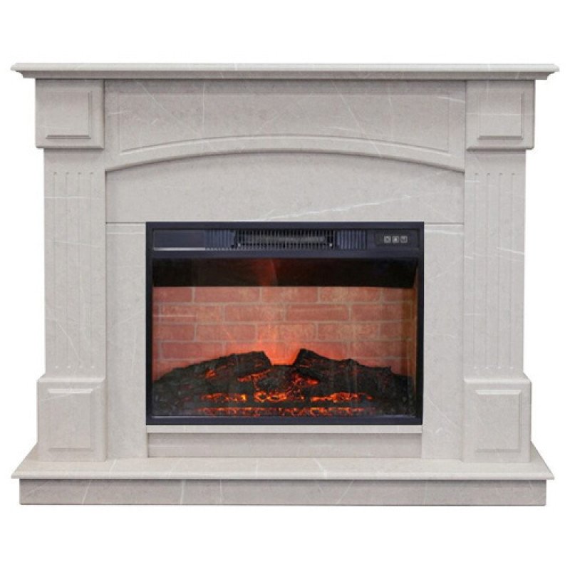 Каминокомплект RealFlame Carolina 25.5/24 WT F714 с очагом Irvine 24