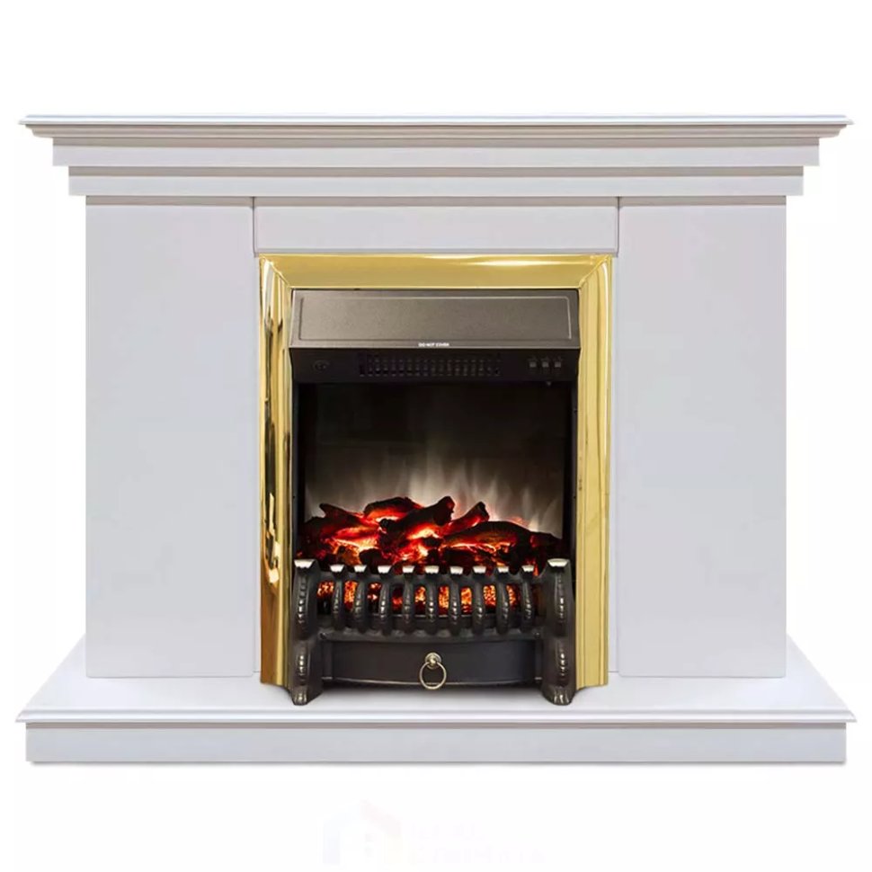 Каминокомплект Хорошие Камины Марс с очагом RealFlame Fobos Lux BR S белый
