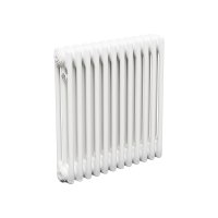 Стальной трубчатый радиатор Теплофорт ТР3057 12 секций боковое подключение 3/4 белый глянец